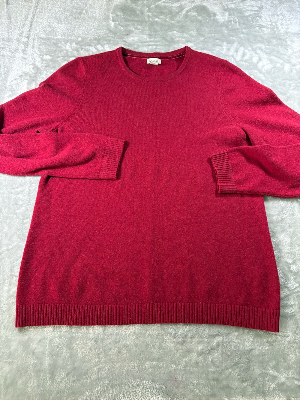 LL Bean 100% Cashmere Crewneck Sweater Size Large